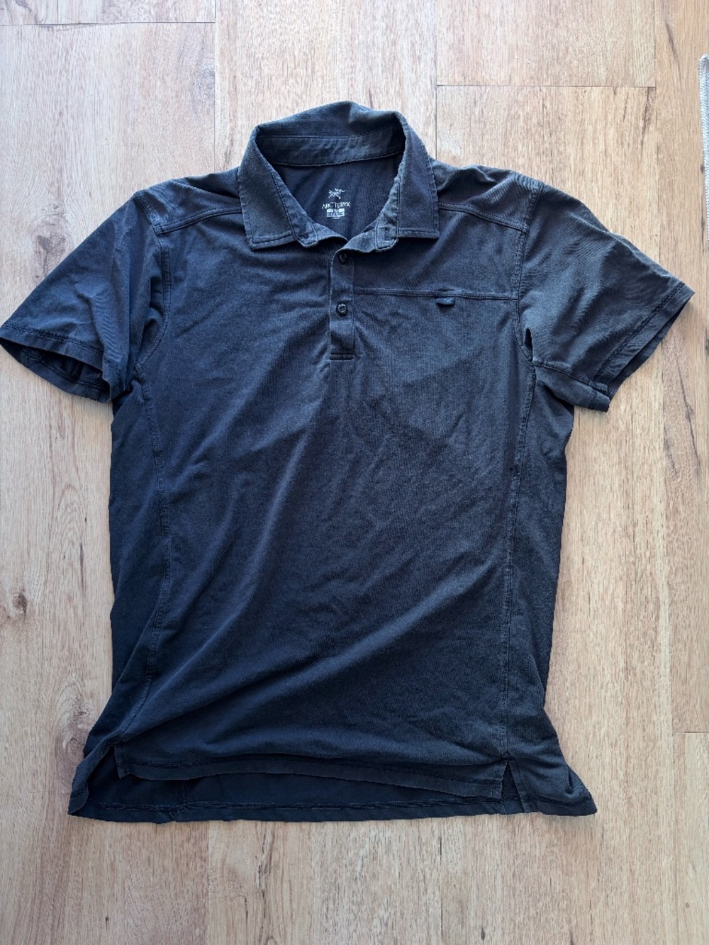 Arc’teryx Mens Captive Polo Shirt Short Sleeve Black Outdoor